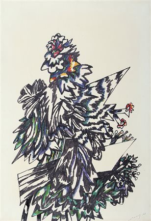 GIANNI DOVA Roma 08/01/1925 - Pisa 1991 Désir de soleil, 1965 tecnica mista...