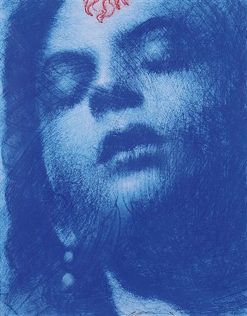 OMAR GALLIANI Montecchio Emilia (Re) 30/10/1954 Blu tecnica mista su carta...