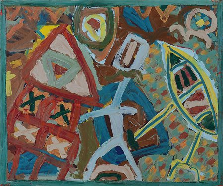 ALBERTO PARRES Tangeri (Marocco) 26/08/1953 Da "Sputnik Story", 1985 olio su...