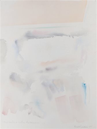 RICCARDO GUARNERI Firenze 12/09/1933 Novembre a Villa Romana, 2000 acquerello...