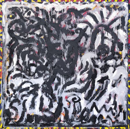 CESARE BERLINGERI Cittanova (Rc) 06/03/1948 Senza titolo, 1985 olio e tecnica...