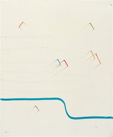 GIANNI ARDE Seregno 1937 I. P. S., 1973 olio su tela cm. 60x50, firma e anno...