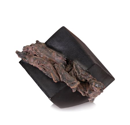 CARLO ZAULI Faenza 1926 - 2002 Cubo esploso, 1973 scultura in gres cotto a...