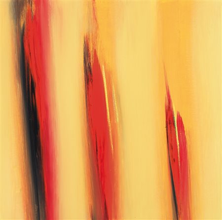 ENNIO FINZI Venezia 1931 Il verso del colore in giallo, 2009 acrilico su tela...