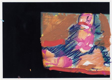 MARIO SCHIFANO Homs (Libia) 1934 - Roma 26/01/1998 Senza titolo tecnica mista...