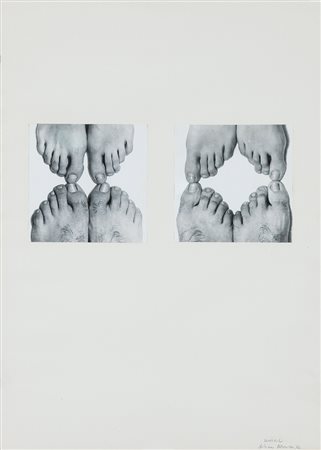 ADRIANO ALTAMIRA Milano 17/07/1947 Untitled, 1972 due fotografie in bianco e...