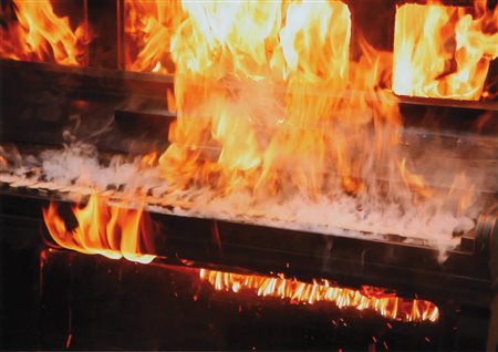 BERNARD AUBERTIN Fontenay aux Roses 1934 Piano bruciato foto a colori di...