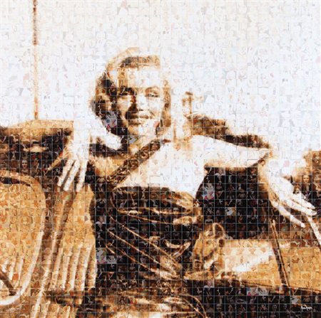 MARIA MURGIA Ossi (SS) 1935 Omaggio a Marilyn Monroe, 2011 fotomosaico...