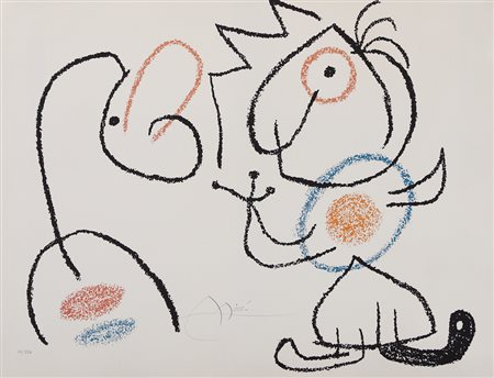 JOAN MIRO’ Montroig 1893 - Palma de Mallorca 1983 Ubu aux Baléares, 1974...
