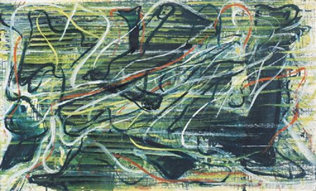 CLAUDIO OLIVIERI Roma 28/11/1934 Senza titolo, 1968 olio su tela applicata su...