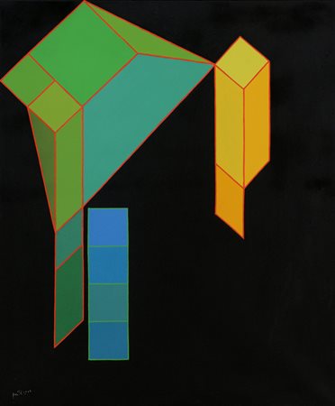 ACHILLE PERILLI Roma 28/01/1927 Il doppione, 2004 tecnica mista su tela cm....