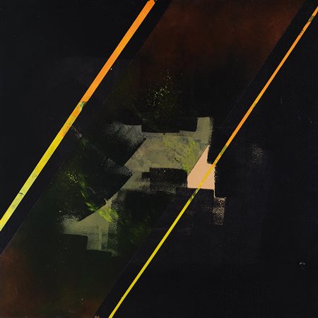 MAURIZIO ROASIO Vercelli 1946 Senza titolo tecnica mista su tavola cm. 90x90,...