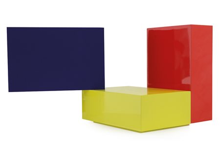 GETULIO ALVIANI Udine 05/09/1939 Senza titolo scultura in metallo smaltato...