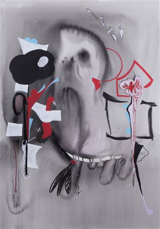 SERGIO DANGELO Milano 1932 Le rappel (A Boris Vian), (2000) tecnica mista su...