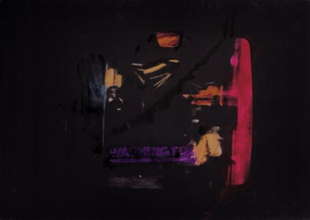 MARIO SCHIFANO Homs (Libia) 1934 - Roma 26/01/1998 Paesaggio tv, prima metà...