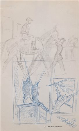 MARCELLO DUDOVICH Trieste 21/03/1878 - Milano 31/03/1962 Studio matita su...