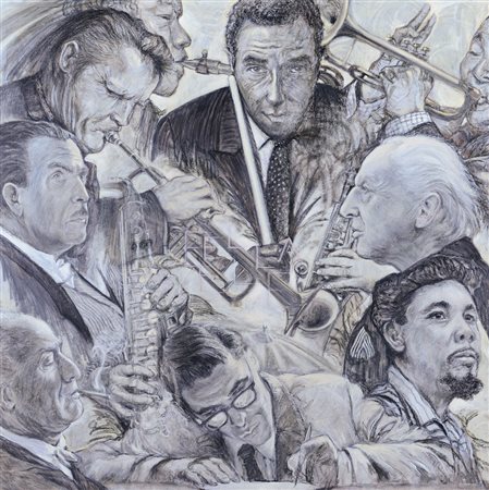 LAURA ORENI Vercelli 01/01/1961 Ella Fitzgerald, 2012 tecnica mista su tela...