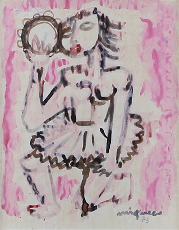 GIUSEPPE MIGNECO Messina 09/02/1908 - Milano 28/02/1997 Figura con...