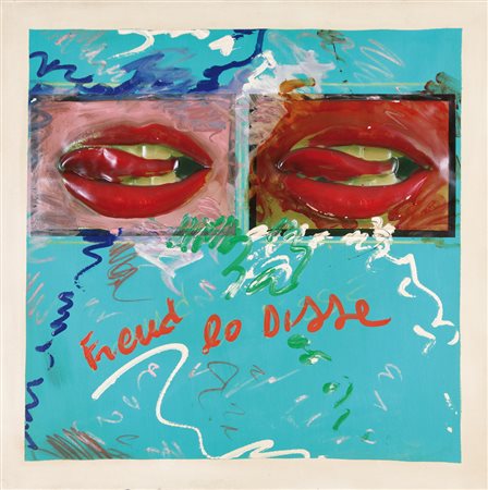 ENRICO MANERA Asmara (Etiopia) 04/04/1947 Freud lo disse, 1991 olio, smalti e...