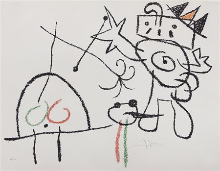 JOAN MIRO’ Montroig 1893 - Palma de Mallorca 1983 Ubu aux Baléares, 1974...
