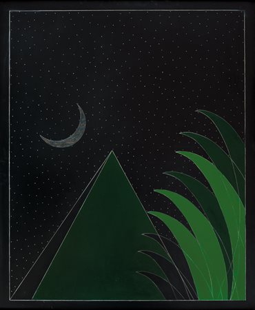 FRANCO ANGELI Roma 14/05/1935 - Roma 12/11/1988 Piramide, 1988 acrilici su...