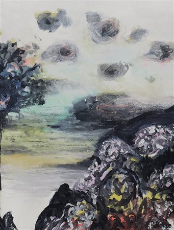 POMPEO BORRA Milano 28/01/1898 - Milano 05/11/1973 Paesaggio, 1960 olio su...