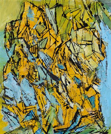 ELVIO ZORZENON Aquileia 1939 Senza titolo olio su tela cm. 60x50, firma in...