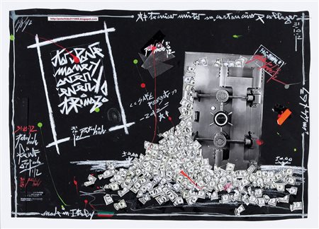 PETER HIDE Tradate (VA) 31/10/1965 Safe project, 2012 tecnica mista e collage...