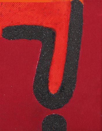 WALTER FUSI Udine 1924 Senza titolo olio e tecnica mista su tela cm. 25x20,...