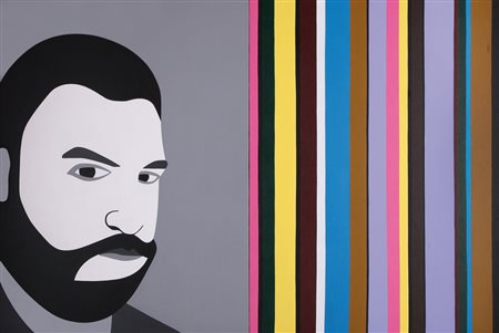 ESTER GROSSI Adriano Smith, 2010 acrilico su tela dittico cm. 80x60 cadauna...