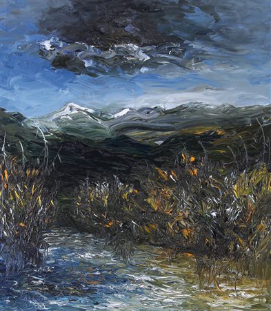 MARIO FALCHI Porto Maurizio 1950 Palude, 1993 olio su tela cm. 80x70, firma...