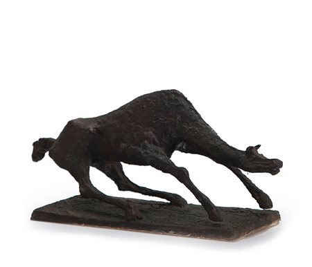 VIRGINIO CIMINAGHI Milano 1911 - 2001 Cavallo, 1973 scultura in bronzo cm....