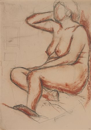FRANCO FRANCESE Milano 05/10/1920 - Milano 20/09/1996 Nudo seduto, 1959...