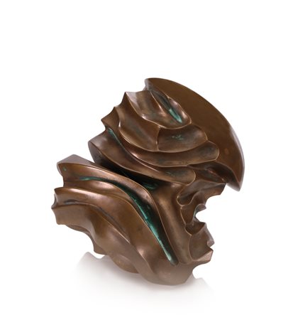 CARLO ZAULI Faenza 1926 - 2002 Sfera, 1973 scultura in bronzo cm. 19x22x14;...