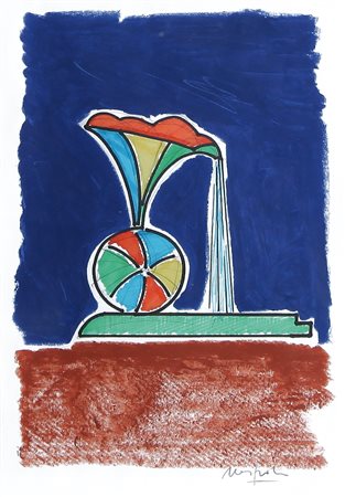 UGO NESPOLO Mosso Santa Maria (Bi) 29/08/1941 Senza titolo tecnica mista su...