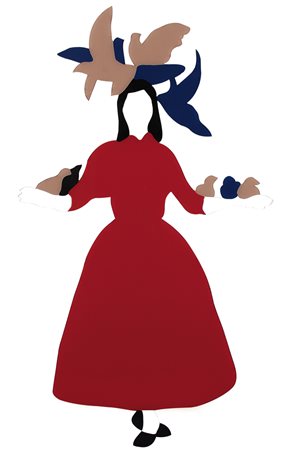 MARCO LODOLA Dorno (Pv) 04/04/1955 Donna con colombe, 2000 smalti + perspex...