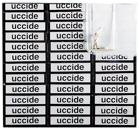 FRANCESCO DE MOLFETTA Milano 1979 Morte bianca, 2002 tecnica mista, collage e...