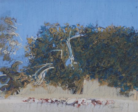 GIANCARLO CAZZANIGA Monza (Mi) 20/09/1930 Vegetazione tecnica mista su carta...