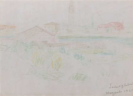 PIO SEMEGHINI Quistello (Mn) 31/01/1878 - Verona 11/03/1964 Paesaggio, 1941...