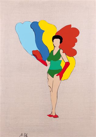 MARCO LODOLA Dorno (Pv) 04/04/1955 Pin-Up, 2001 smalti e collage su tela...