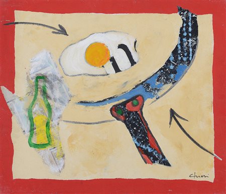 GIORGIO CHIESI Felina (Re) 27/02/1941 Uova al tegamino, anni '90 tecnica...