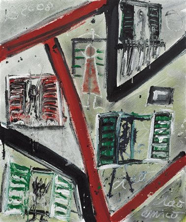 VITTORIO BELLINI Vertona (BG) 1936 - Bergamo 2009 Senza titolo, 2008 olio su...