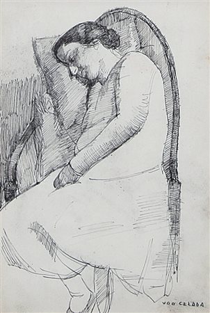 UGO CELADA Cerese di Virgilio (Mn) 25/05/1895 - Varese 09/08/1995 Ritratto di...