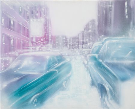 ALBERTO MARTINI Milano 1973 Rapido, 2004 olio su tela cm. 40x50, titolo,...