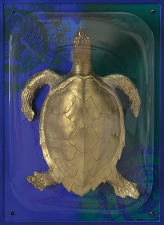 CRACKING ART S.O.S. World Testuggini a Venezia, 2001 scultura in materiale...