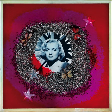 OMAR RONDA Portula (Bi) 11/09/1947 Marilyn frozen, 2005 plastic + foto cm....