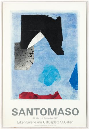 MANIFESTI D'ARTE (GIUSEPPE SANTOMASO) - Senza Titolo, 1987