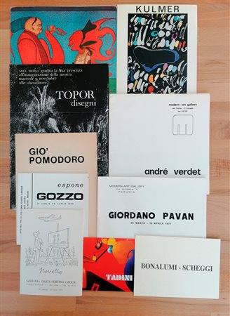 INVITI MOSTRE -  Lotto unico di 14 inviti