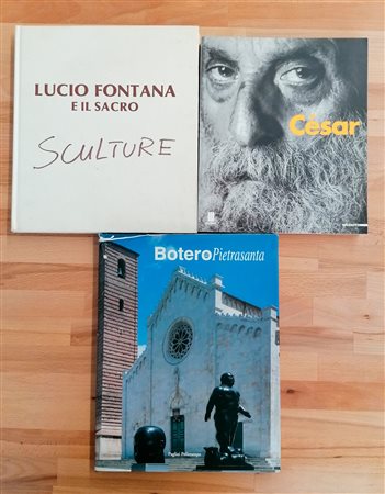 GRANDI ARTISTI (FONTANA, BOTERO, CESAR) - Lotto unico di 3 cataloghi
