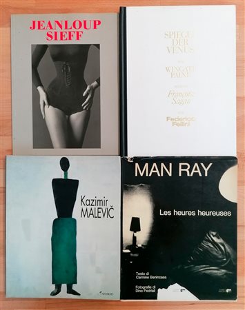ARTISTI VARI (MAN RAY, MALEVIC, SIEFF, WINGATE PAINE) - Lotto unico di 4 cataloghi